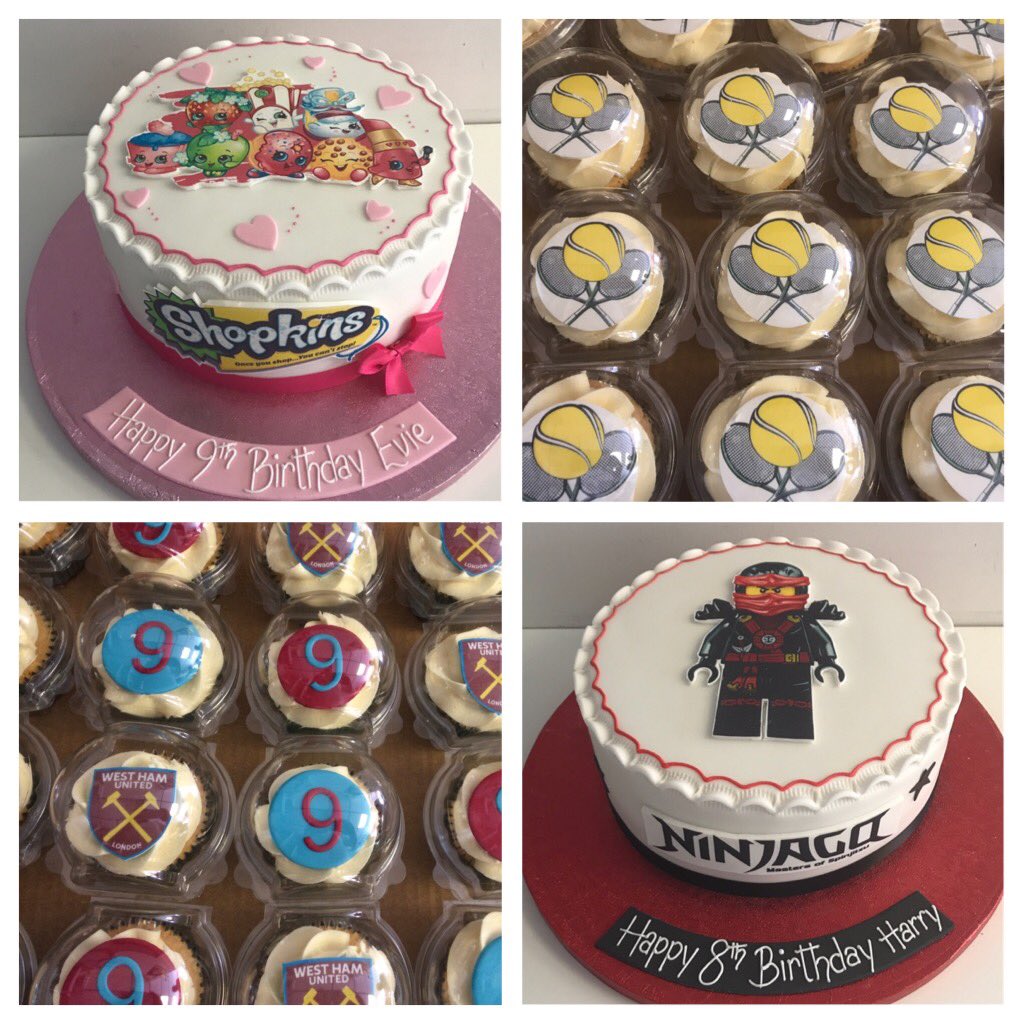 BoutiqueCakes's tweet photo. Some of last week's cakes #newyork #champagne #Rolex #HarryPotter #safari #Bugatti #WestHam #octonaughts #shopkins #ninjargo #peppapig https://t.co/Tuxe07xiz9