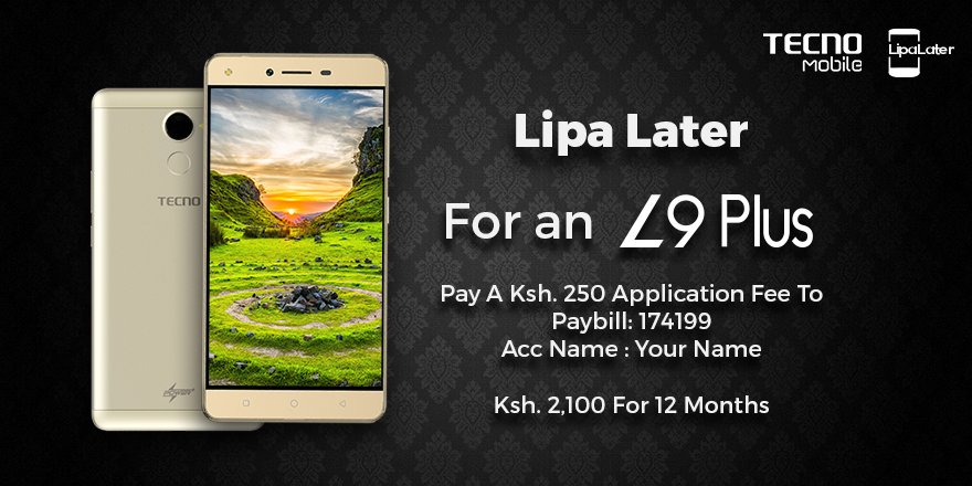 TECNOMobile254's tweet photo. Too much sauce,too much juice. Get the #L9Plus and pay on a monthly basis. How cool?!
Click on the link and apply https://t.co/qGcMMVS0hY https://t.co/Gfcmv4ZR2o