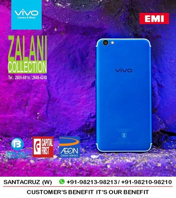 zalanicolection's tweet photo. #VivoV5s #EnergeticBlue now available at #ZalaniCollection, Visit for Live Demo*

#Exchange offer and #EasyEMI also available. https://t.co/vlycXtZkOz