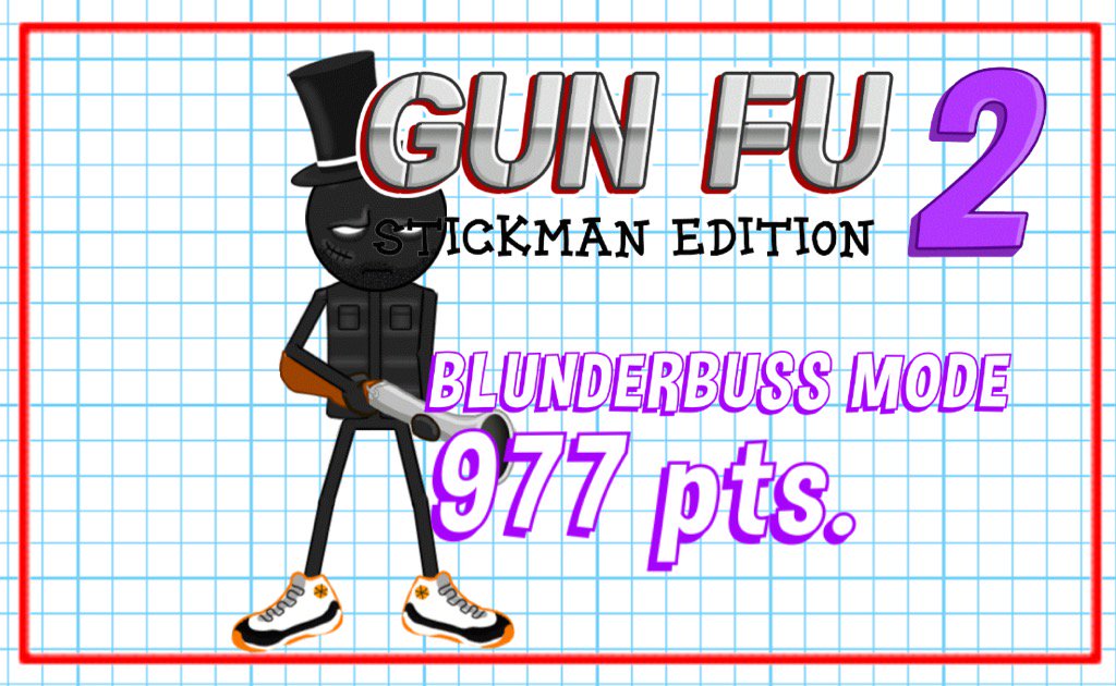 Fargone1's tweet photo. I just scored 977 points in Blunderbuss mode! #GunFuStickman2 https://t.co/dSNSvYHxxx https://t.co/xo35szfjBa