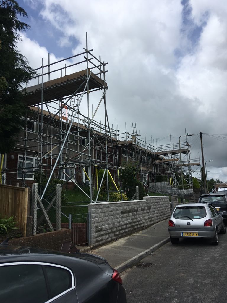 straightedgesca's tweet photo. Ongoing whole estate works at Maesteg for @EnconCon1 https://t.co/uliI7CR5VD