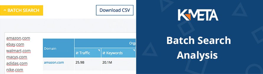 KeyMeta's tweet image. New on @KeyMeta: Express Batch Analysis of domains. Compare and evaluate a big number of your competitors  ➡️ k-meta.com/news/new-facil…