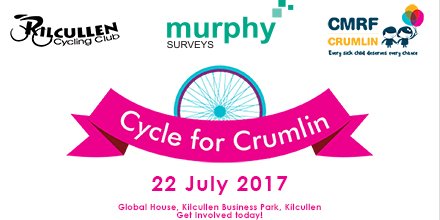 murphyUAV (@murphy_uav) on Twitter photo Only 4 days to go! Join @murphy_surveys & <a href="/kilcullencc/">kilcullencc</a> in our #CycleforCrumlin to support @CMRF_Crumlin 22.07.17 ow.ly/oxYp30aP6tm Only 4 days to go! Join @murphy_surveys & <a href="/kilcullencc/">kilcullencc</a> in our #CycleforCrumlin to support @CMRF_Crumlin 22.07.17 ow.ly/oxYp30aP6tm