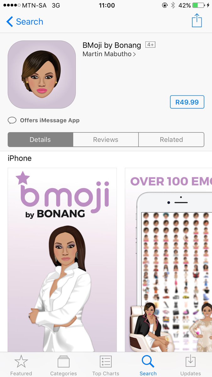 HRH_Katlego's tweet image. #Bmoji by Bonang is now available on App Store, iOS and android users 👑🐝... Go get your life boo!