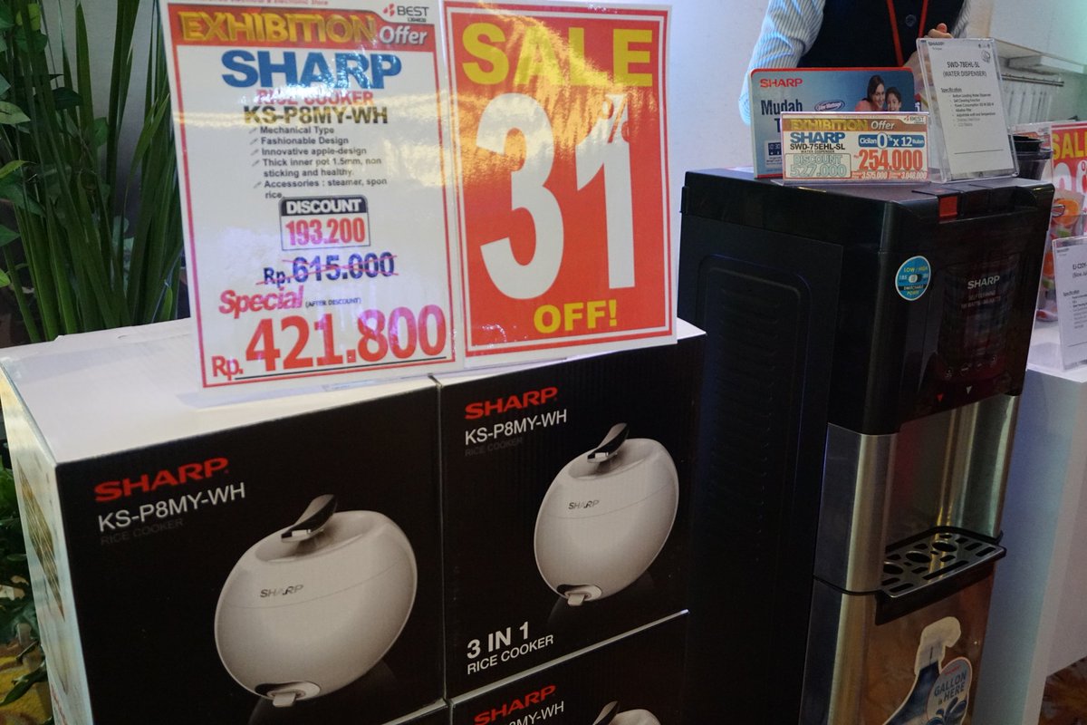 ria_andikaa's tweet image. Berbagai produk kece dari @sharpindonesia yg lagi SALE.. Sharp membantu kita utk punya healty lifestyle #SharpCookingClub #SharpHealsio