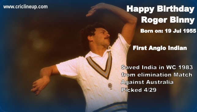 Criclineup wishes Roger Binny a very Happy Birthday.... 