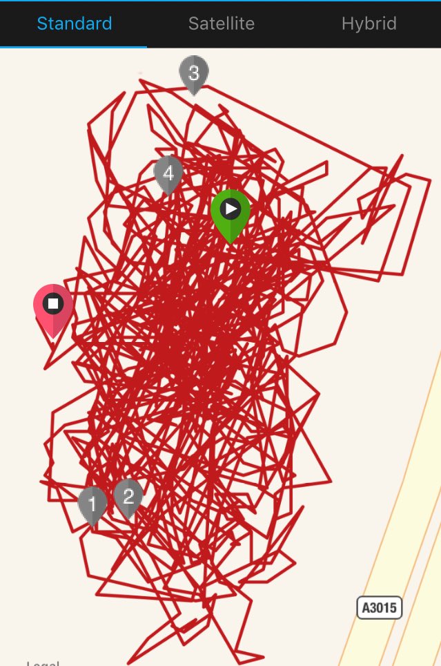 Hainescat's tweet photo. This is what 5 miles during a hockey match looks like, was supposed to be up front! #trackingback https://t.co/HtglLMMmoH