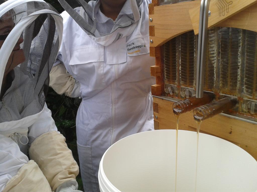 CPA_Beekeepers's tweet image. It is happening! Our first honey harvest at the Academy! #happystudents #honey #beekeeping