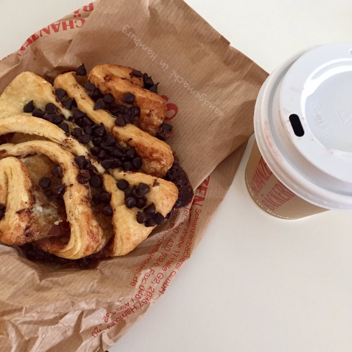 expericam's tweet photo. But first: Coffee and Franzbrötchen #typischHamburg #fernwehhamburg #franzbrötchenforlife https://t.co/2y7dYVKeb3