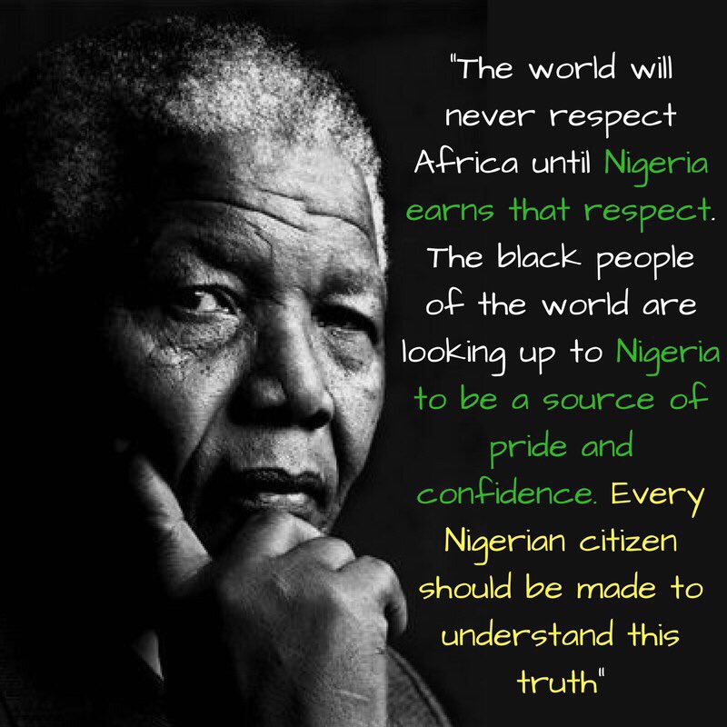 theventurespark's tweet photo. On #MandelaDay2017 we challenged ourselves to finding his most direct quote to Nigeria's significance.
This is the winning quote. https://t.co/8dXMzSsYut