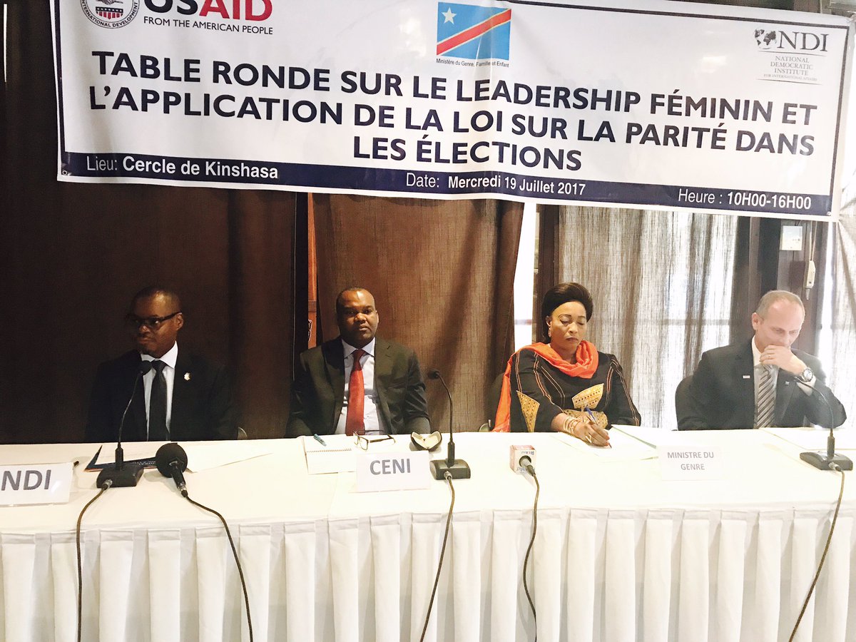 CNangaa's tweet photo. #Femmes & #Élections: Table ronde sur le leadership féminin organisée par #NDI ce 19/07 au cercle de #Kin #USAID #CENI #MinGenre #Tomikotisa https://t.co/afyDh6L67I