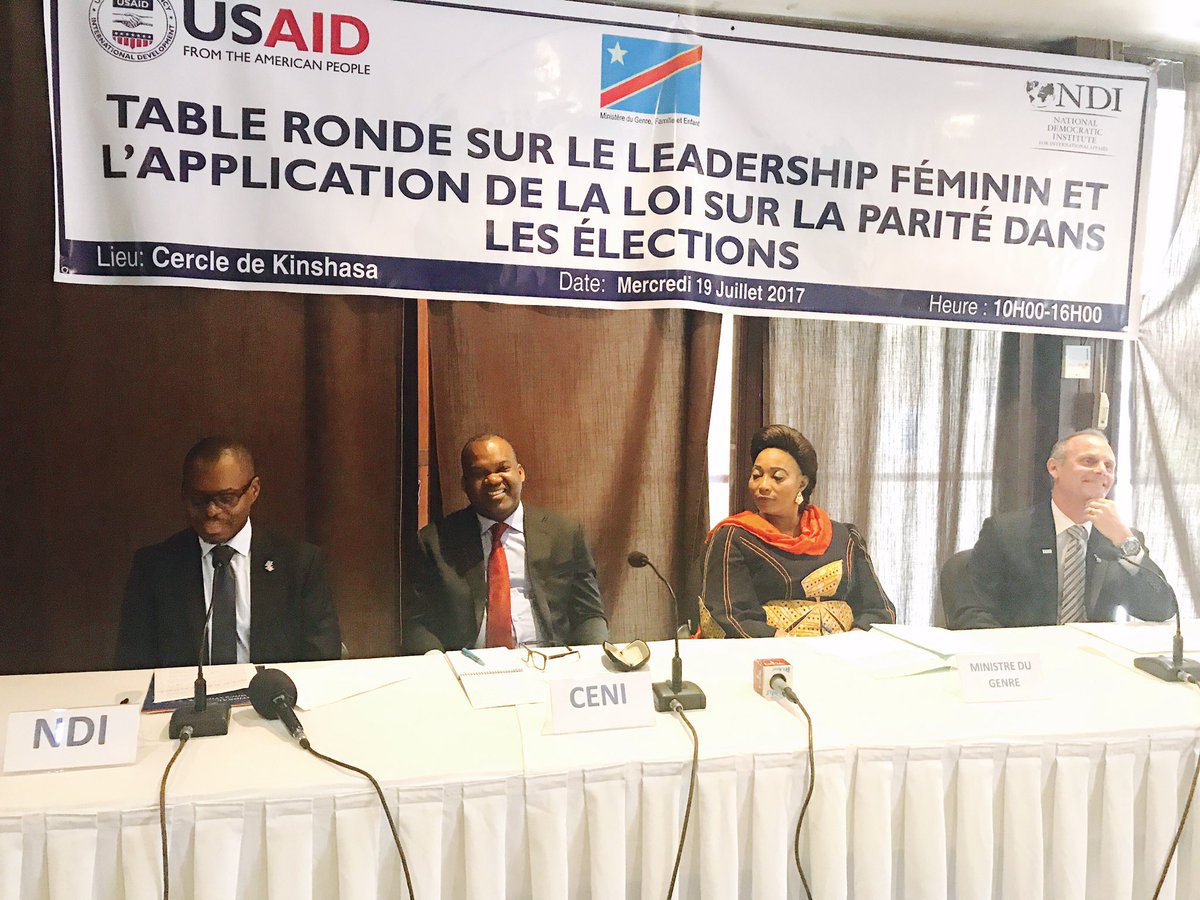 CNangaa's tweet photo. #Femmes & #Élections: Table ronde sur le leadership féminin organisée par #NDI ce 19/07 au cercle de #Kin #USAID #CENI #MinGenre #Tomikotisa https://t.co/afyDh6L67I