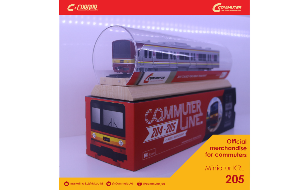 CommuterAd's tweet photo. Miniatur KRL 205 wajib kamu miliki #Adpeople, KRL Mania sudah ada yang punya ? 
@CommuterLine 

#Ccorner
#MiniaturKRL205 https://t.co/HoJGeEinx0