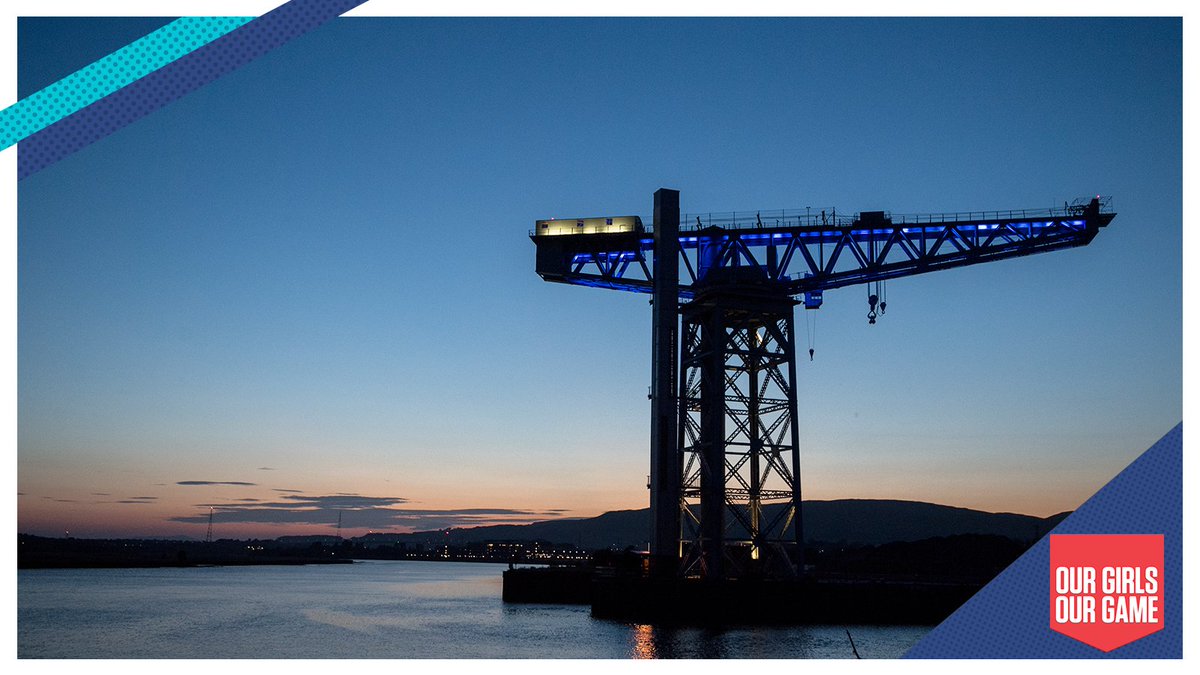ICYMI | Landmarks around Glasgow were lit up last night in support of #SWNT and our first match of #WEURO2017 today. #OurGirlsOurGame