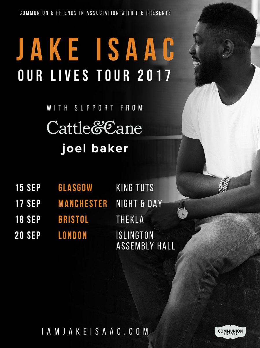iamjakeisaac's tweet photo. ANNOUNCEMENT 
The amazing @cattleandcane &amp; @JoelBakerMusic are gonna be wiv me on 🇬🇧 tour! https://t.co/4UKZo1RRUj https://t.co/bxv5TtlSF1