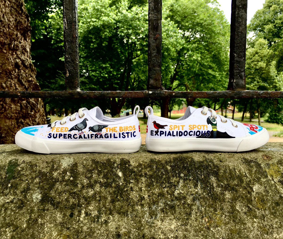 highstridesoc's tweet photo. Latest designs ๐๐ #shoesforgrace #highstride #bespokefootwear #handpainted #unique #disney #marypoppins https://t.co/kOm9qywbaN