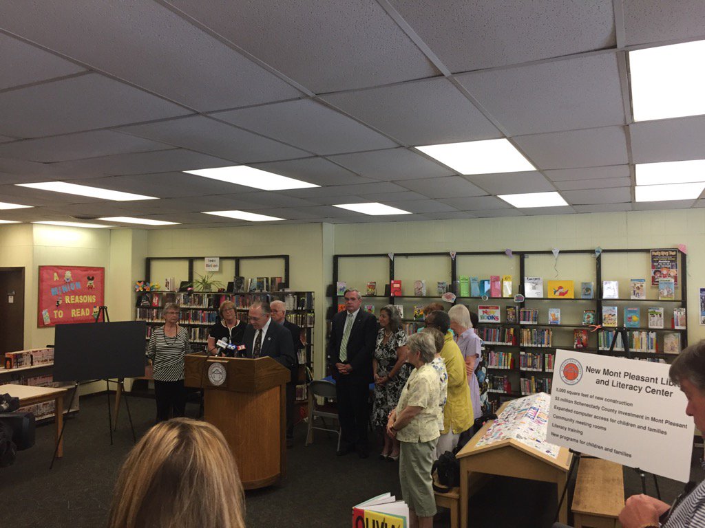 Here in Mont Pleasant for the announcement of the new library as part of our neighborhood revitalization efforts!
