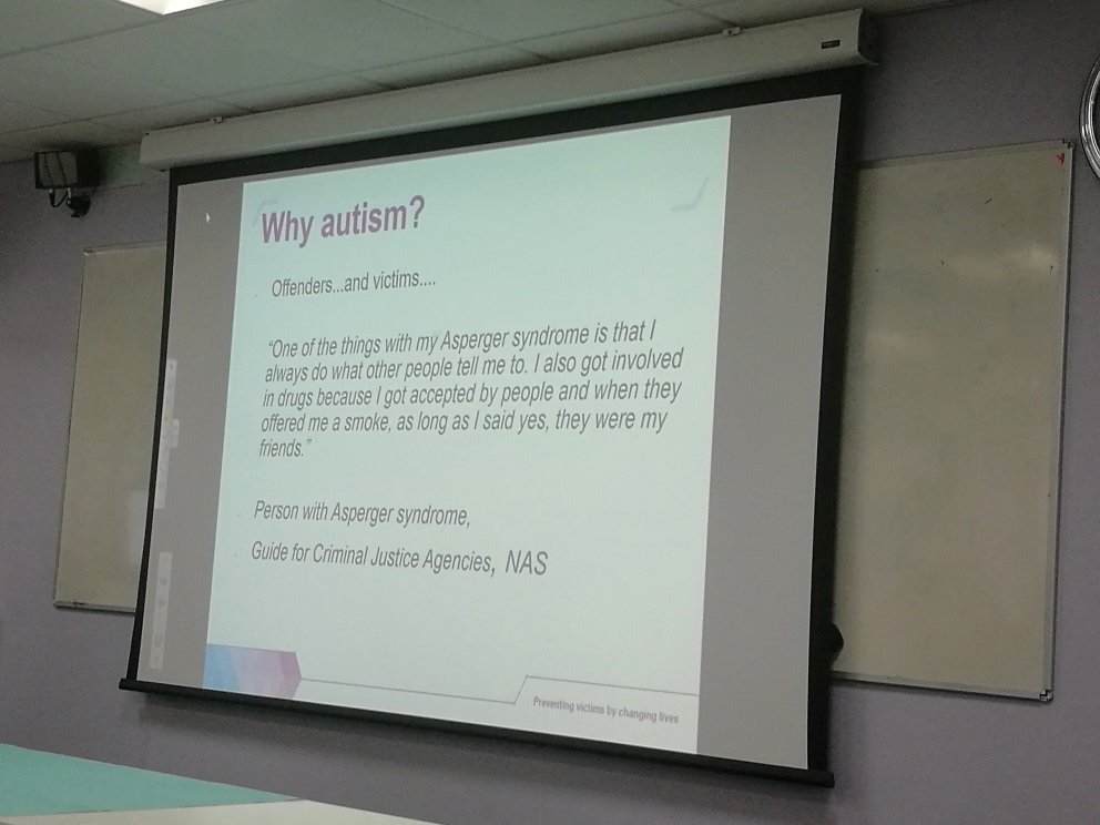 why understanding autism might be important for probation service in supporting an individual  #ACJSlaunch