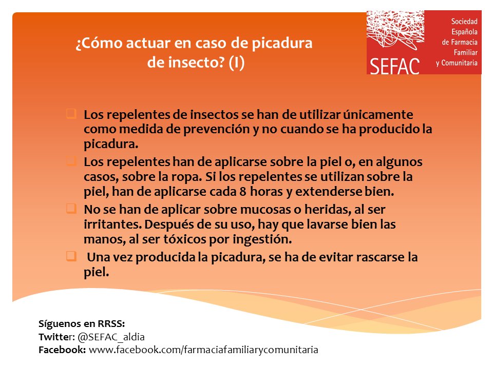 SEFAC_aldia's tweet photo. Que las picaduras de insecto no te estropeen estas vacaciones https://t.co/AjJd2in6rX https://t.co/j6zAtGs5lB
