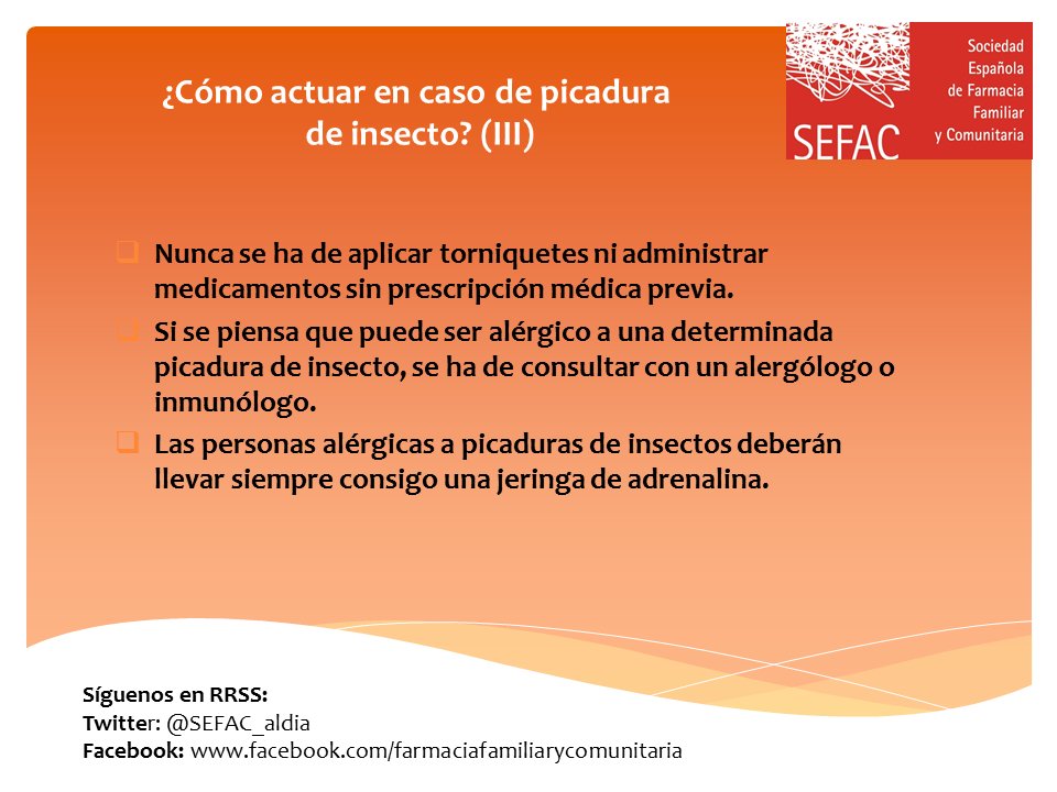 SEFAC_aldia's tweet photo. Que las picaduras de insecto no te estropeen estas vacaciones https://t.co/AjJd2in6rX https://t.co/j6zAtGs5lB