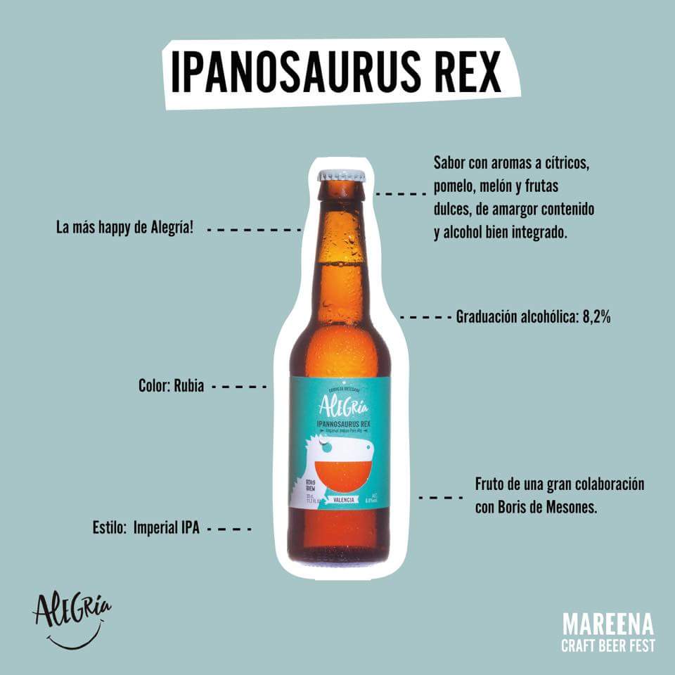 Cerveza Alegria🍺Disfruta de ellas los días 28 29 y 30 de Julio en Mareena Craft Beer Fest#MareenaCraftBeerFest #Mareenate