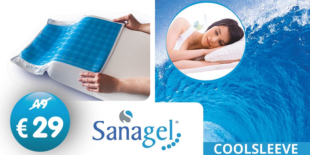 Sleepworld_be's tweet photo. Slecht geslapen door de hitte vannacht? Met de Coolsleeve kussenovertrek van Sanagel blijf je 's nachts langer fris! https://t.co/f6c7zuVj9N https://t.co/iMDpDOdBBa