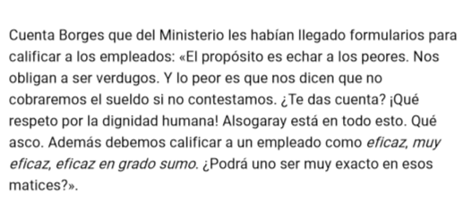 bioyges's tweet photo. Cuenta Borges que del Ministerio les habían llegado formularios para calificar a los empleados: «El propósito es.. https://t.co/yozuCf5rwJ
