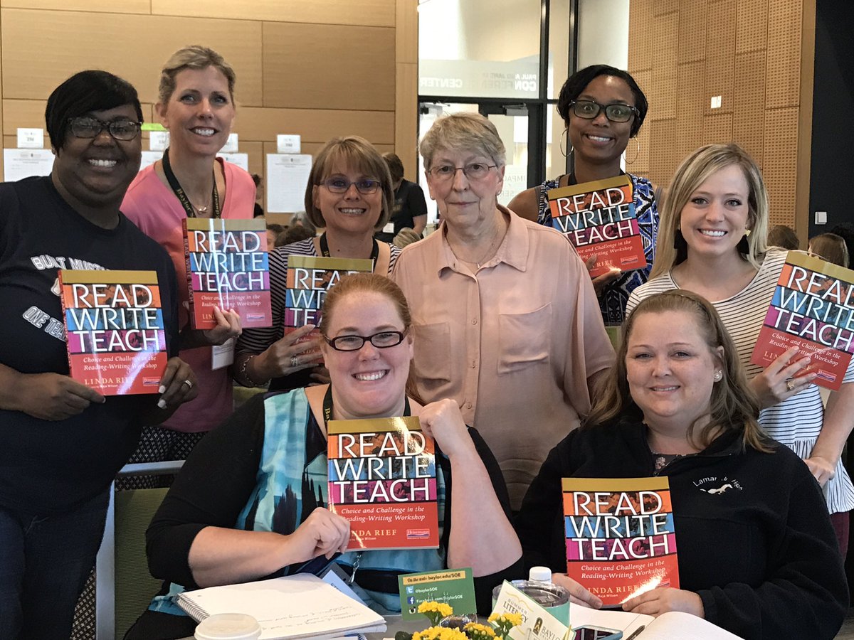 Ready to reach our readers and writers! <a href="/LindaMRief/">Linda Rief</a> #lcisd #literacyBU