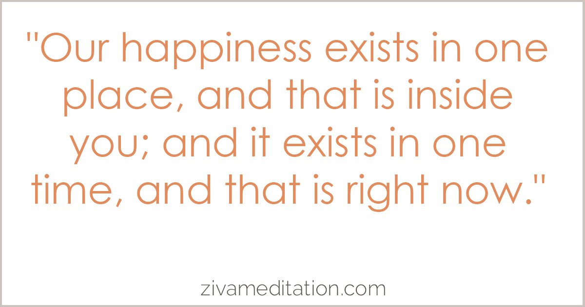 ZivaMeditation's tweet photo. Happiness... it's an inside job. https://t.co/HN1X0uiVX7