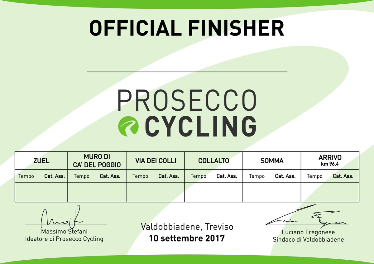 ProseccoCycling's tweet photo. Ecco l'attestato di partecipazione della Prosecco Cycling!
Cosa ne pensate?

#attestato #granfondo #prosecco #cycling https://t.co/paXTnVbi36