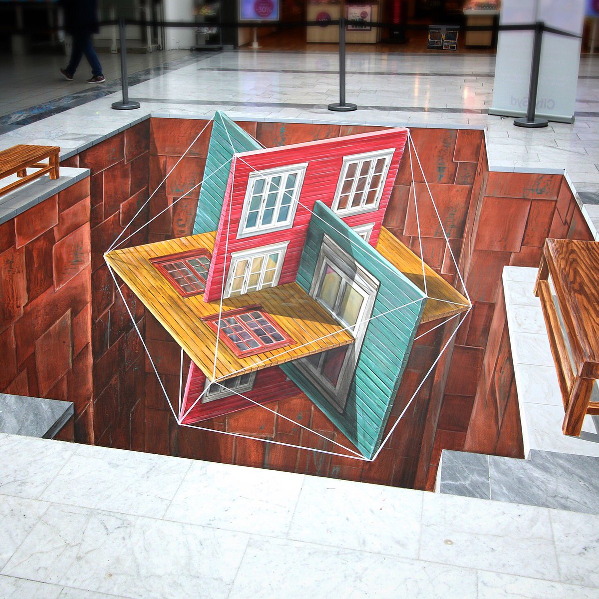 Leon Keer On Twitter 3d Floor Painting In Trondheim Citysyd
