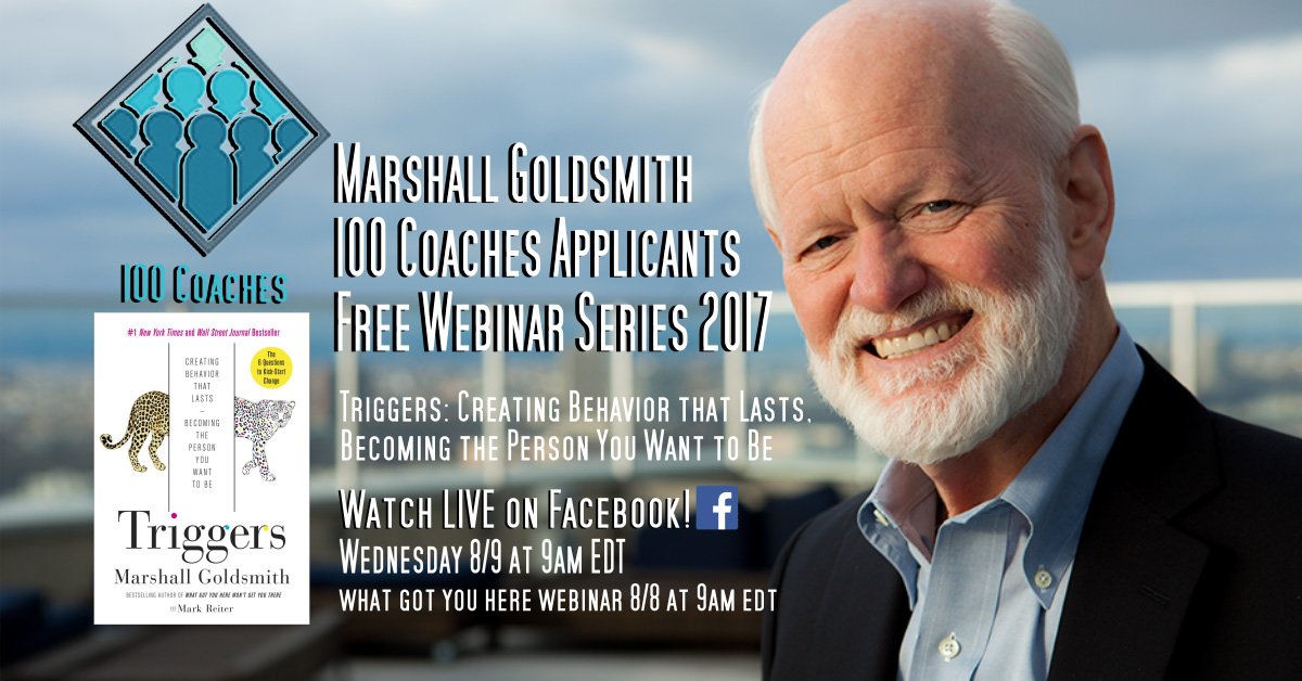 CoachGoldsmith's tweet photo. Have you RSVP'd yet? Part 2 of my free, 2-part Facebook Live series, Triggers, is 8/9! https://t.co/wzOtHdLBoC https://t.co/EIlHRtHblt