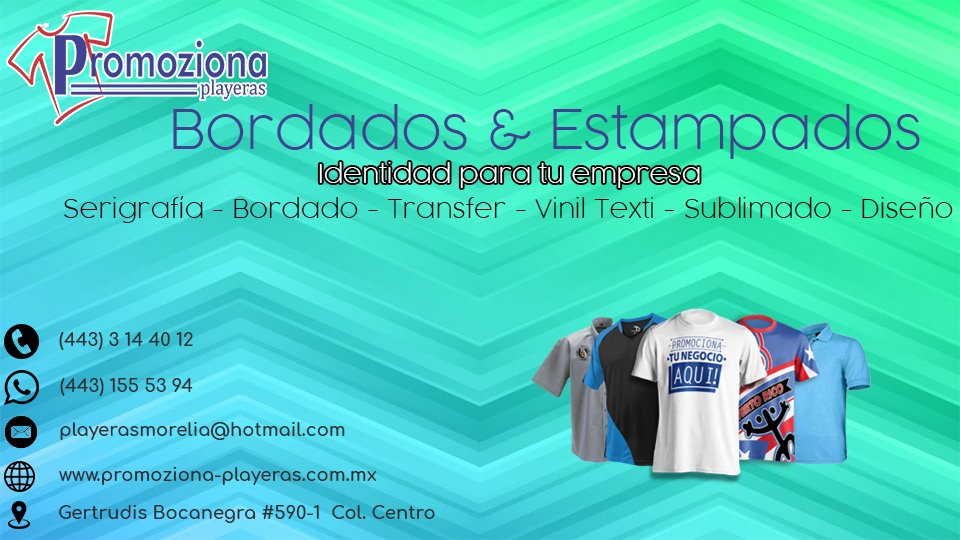 Promoziona's tweet photo. #serigrafia #playeras #gorras #uniformes #sublimado #diseño #logos #sudaderas #camisas #ventas #tipopolo #tshirts #chalecos #bordados https://t.co/6jL1Tm1YwS