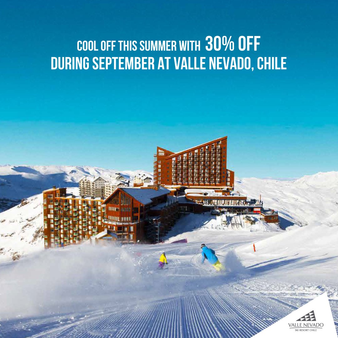 kristinaschreck's tweet photo. @Valle_Nevado #Chile has uber cheap skiing Sept. 15-22: 30% discount w/ nightly rates starting at $132 p/p for lodging, tickets &amp; half board https://t.co/pbcgv0s6yt