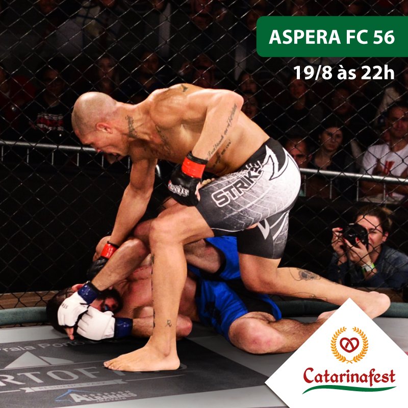 catarinafest's tweet photo. O Aspera FC 56 é mais uma das nossas incríveis atrações!  💪 
#Catarinafest #SantaCatarina #Brasília #MMA #AsperaFC56 https://t.co/mp9z6BQmxH