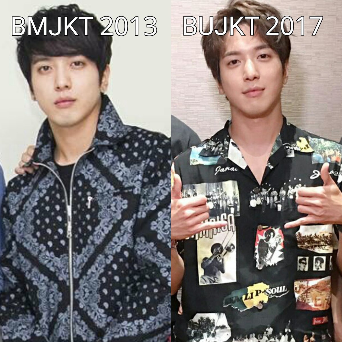 KosaLL's tweet photo. CNBLUE in Jakarta 2013 vs 2017 ~ 😁😁 https://t.co/V7dj8PY631
