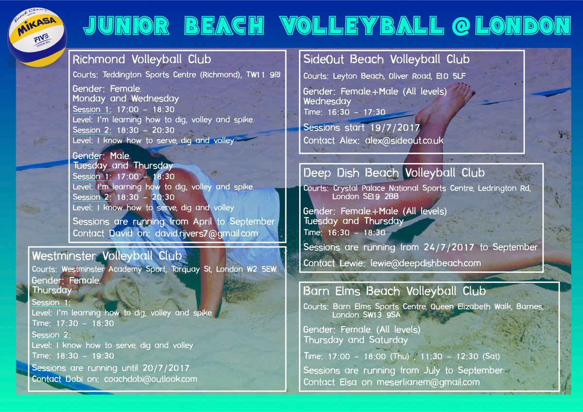 Know any kids wanting to try beach volleyball this summer?