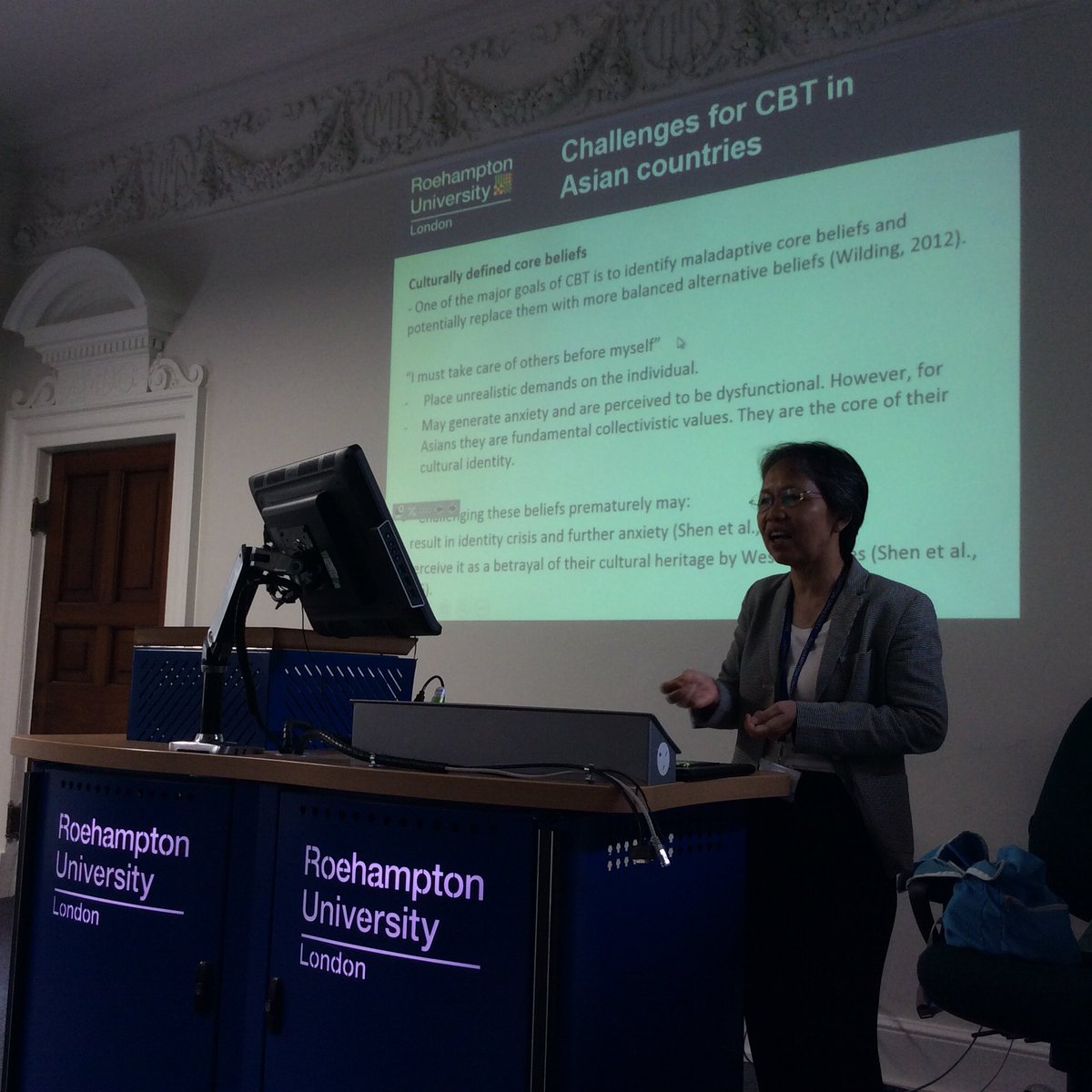 StellaWYChan's tweet photo. @CeciliaEssau insightful reflection on cross cultural differences in #CBT "lost in translation" #ICCAP2017 no word for core belief https://t.co/Ji4saTeLFc