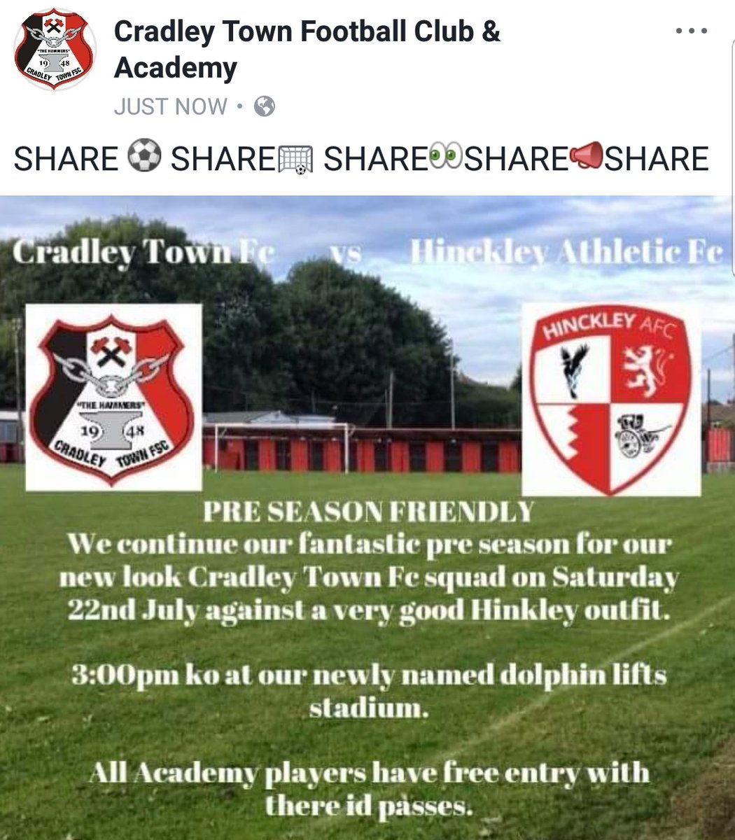 WayneMundon1975's tweet photo. @CradleyTown_FSC @TalkWMRL @goals_dudley @JnrPremFootball @MJPL_UK @BirminghamMDL https://t.co/J26E7QLu74