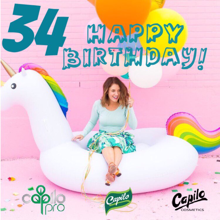 labcapilo's tweet photo. Hoy empieza nuestra celebración de cumpleaños! Son 34 años y todo es gracias a ustedes! #capilolifestyle #belleza #RD  #aniversario https://t.co/H1qbWYuSrY