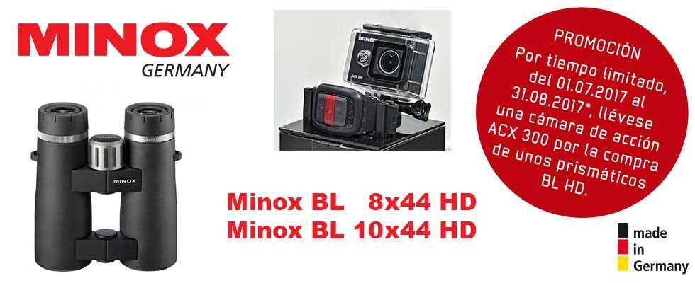 ¡El mejor pack para el verano! 
Regalo de #Minox ACX 300 (189€) por la compra prismáticos #Minox BL 8x44 o 10x44 HD bit.ly/2snTTwJ