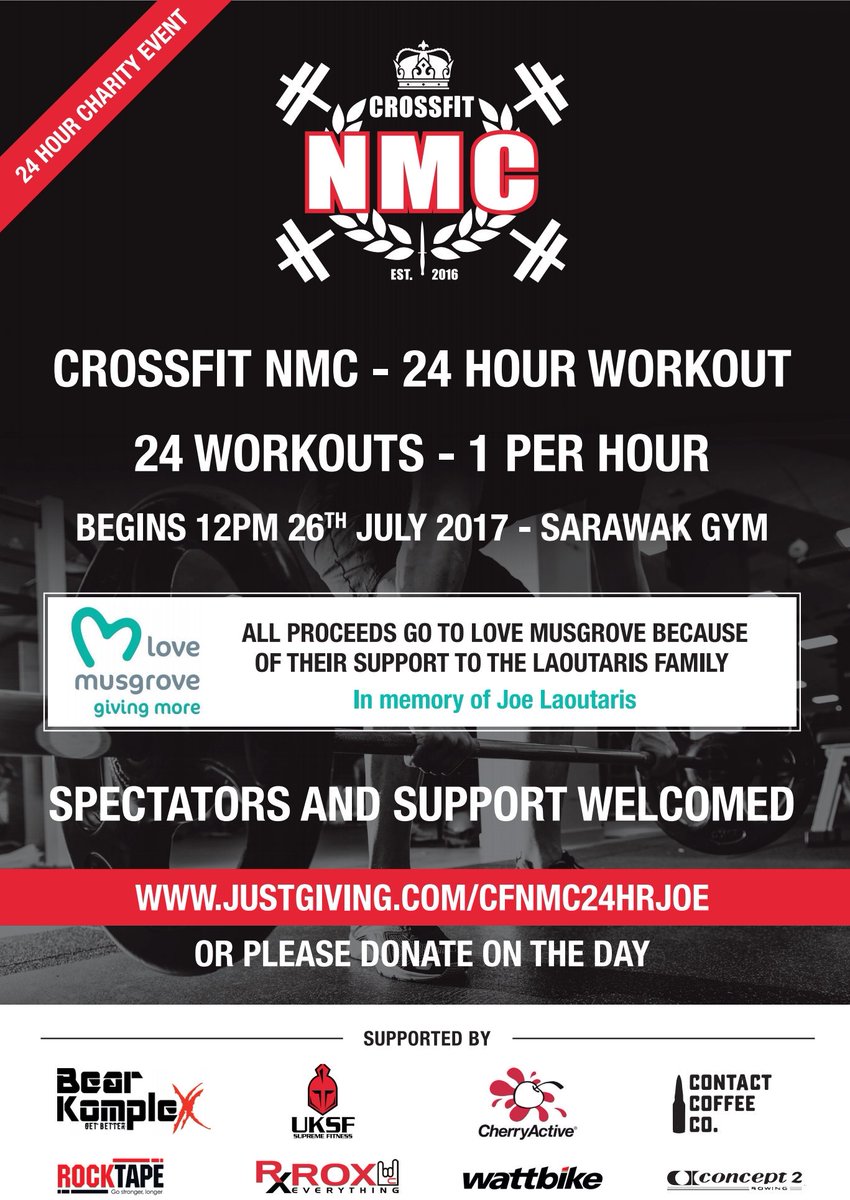 40commando's tweet photo. Next week, our CrossFit enthusiasts smash themselves for a good cause #CrossFit #40Cdo #CFNMC
Thanks to all the event sponsors https://t.co/3gTCVgnI30
