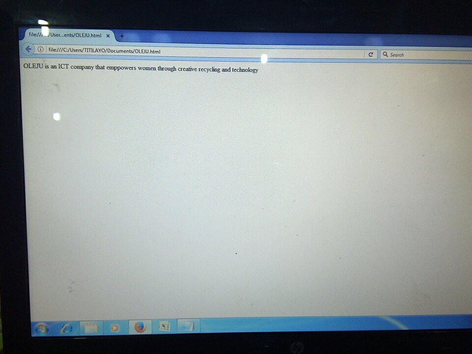 misscassy12's tweet photo. See this !! My first HTML live page...awesome #YouthMobileNaija .
Yeah you can call me a Developer... Lol @RuderfN @OT_Oseni https://t.co/I6yTHR8ME8