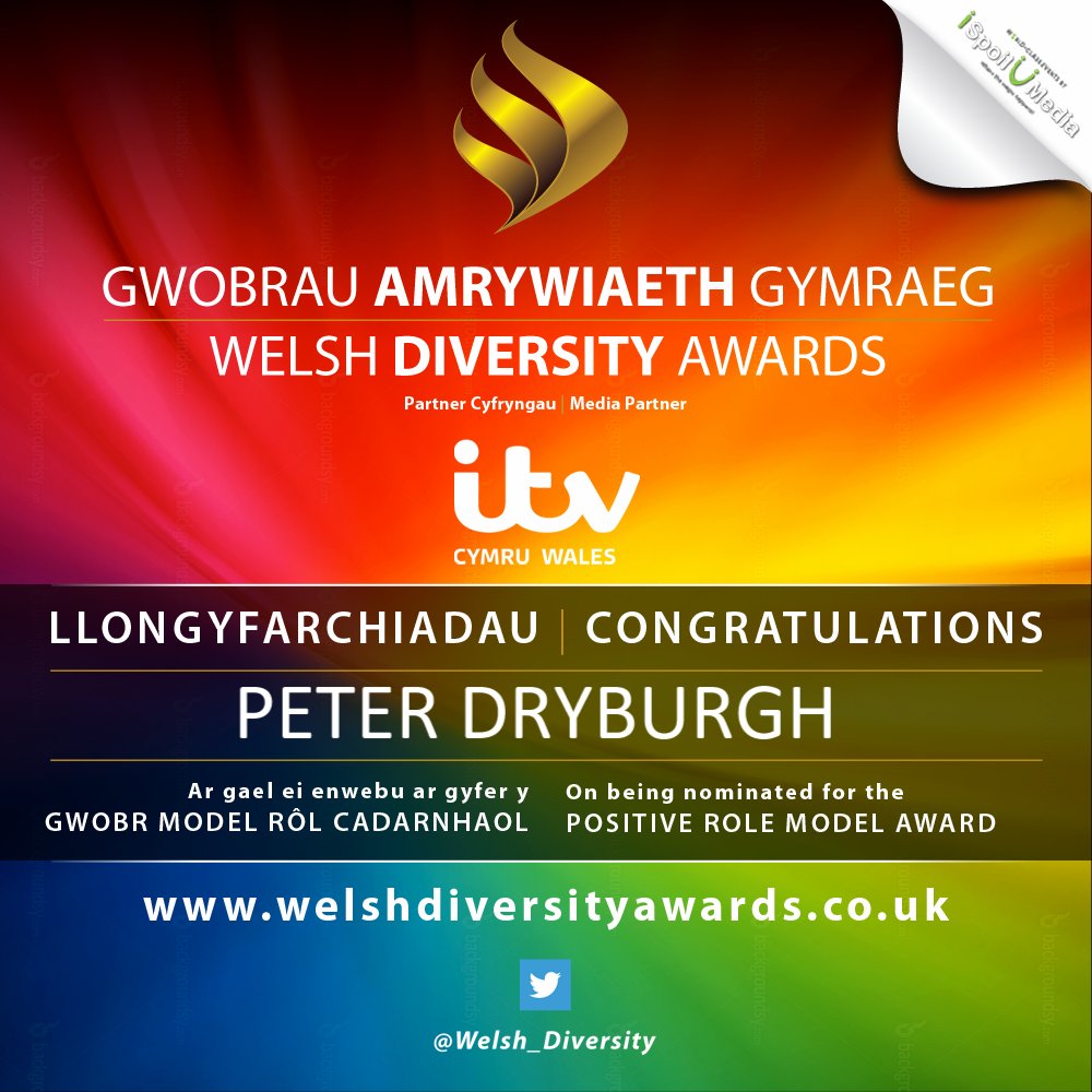 Welsh_Diversity's tweet photo. Congratulations to our latest nominee for The Positive Role Model Award - Peter Dryburgh! #WelshDiversityAwards2018 @UnityGroupWales https://t.co/1lIiue3yVX