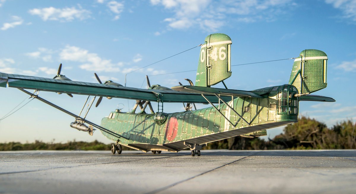 川西 H6K5 九七式大型飛行艇 二三型［ハセガワ 1/72］＊写真は模型です