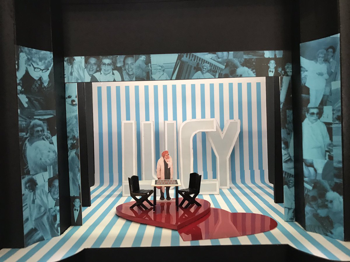 weareiamuk's tweet photo. From modelbox to set - @ILovedLucyUK opens tonight at @ArtsTheatreLDN and plays until 2 Sept. https://t.co/PsACahSUZl