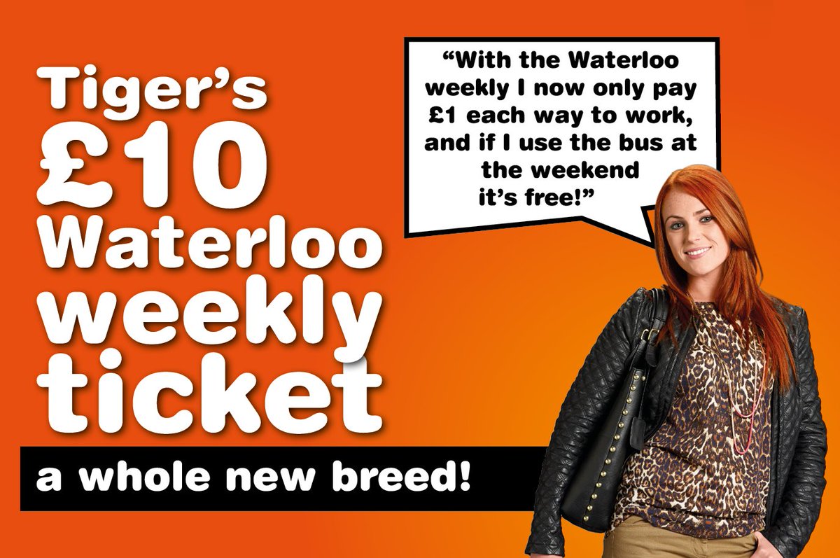 yorkstigerbus's tweet image. Our £10 #WaterlooWeekly ticket will be available from this #Sunday buy from your driver on board and start saving!