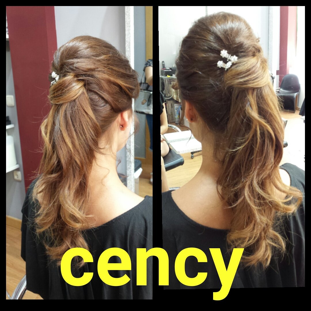 cencypeluqueros's tweet photo. Una coleta y un adorno se puede convertir en recogido muy elegante para cualquier evento en #Cencypeluqueros #peluqueria #FelizMiercoles https://t.co/qG2EYP8wJu