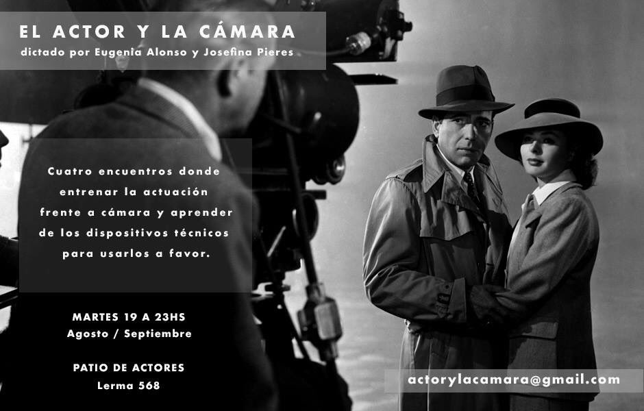 A partir del 22 de agosto doy este seminario junto a <a href="/jopieres/">Josefina Pieres</a> Cupos limitados...inscripciones actorylacamara@gmail.com