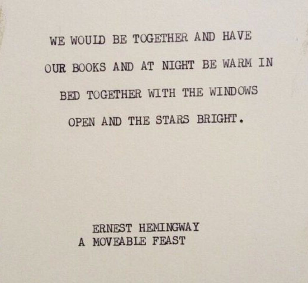KellieCoxWriter's tweet photo. Ernest Hemingway...A Moveable Feast 💙 https://t.co/AgYUisEGeT